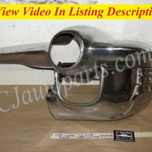OEM 1958 Cadillac Deville Eldorado Fleetwood LEFT DRIVER SIDE FRONT BUMPER END UPPER & LOWER #3511182